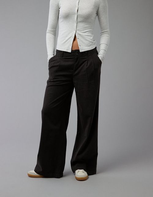 Pantalón tiro alto ancho de mujer AE