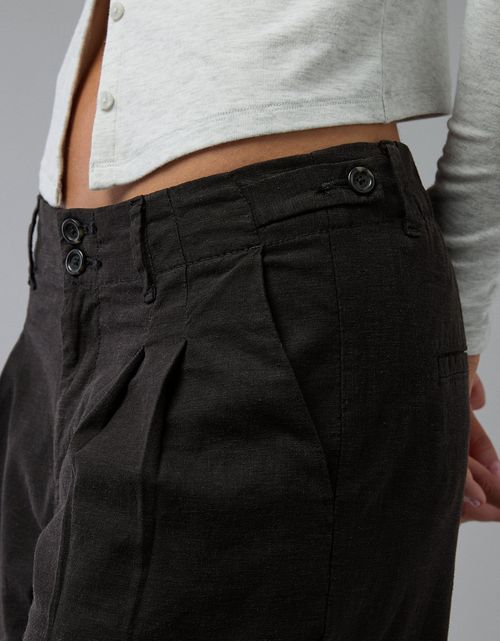 Pantalón tiro alto ancho de mujer AE