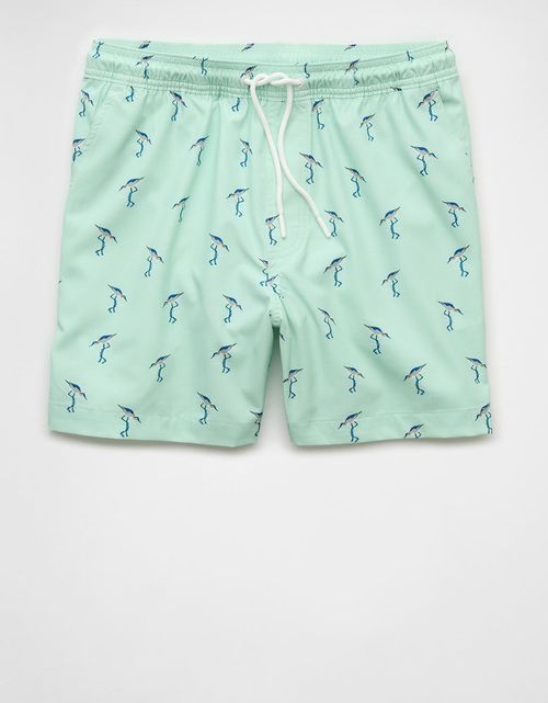 Pantaloneta de baño con estampado de hombre AE