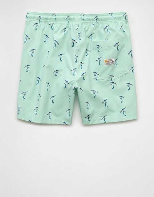 Pantaloneta de baño con estampado de hombre AE