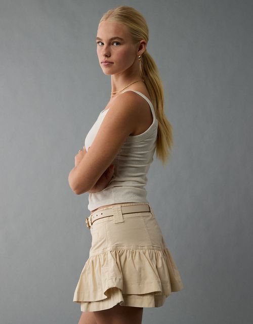 Mini falda ruffle de mujer AE