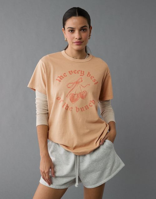 Camiseta con gráfico de mujer AE