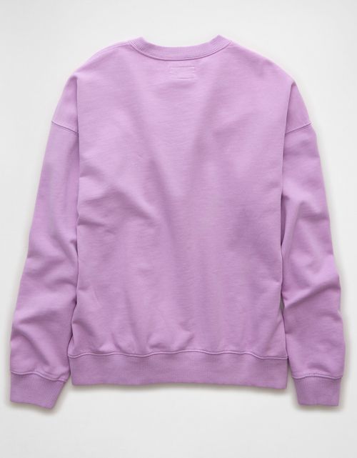 Buzo cuello redondo con gráfico de mujer AE