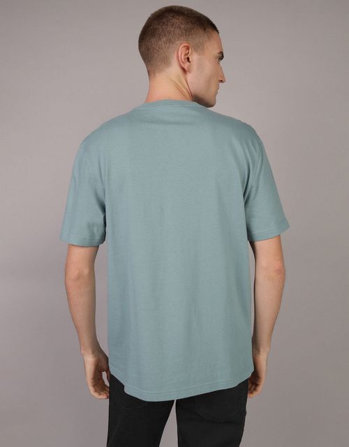 Camiseta cuello Henley manga corta Hombre AE