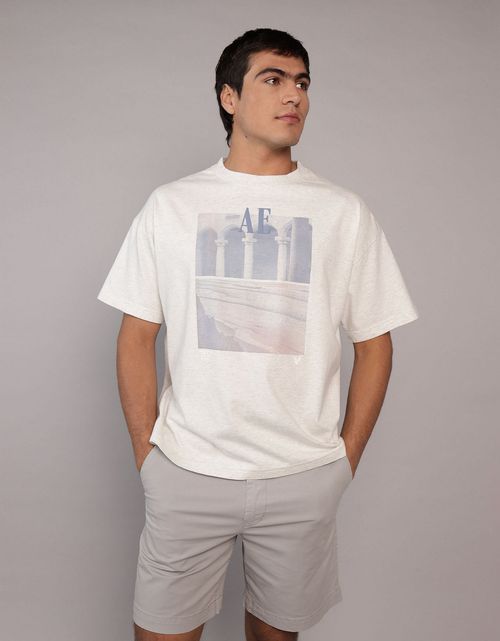Camiseta Oversized con Gráfico para Hombre