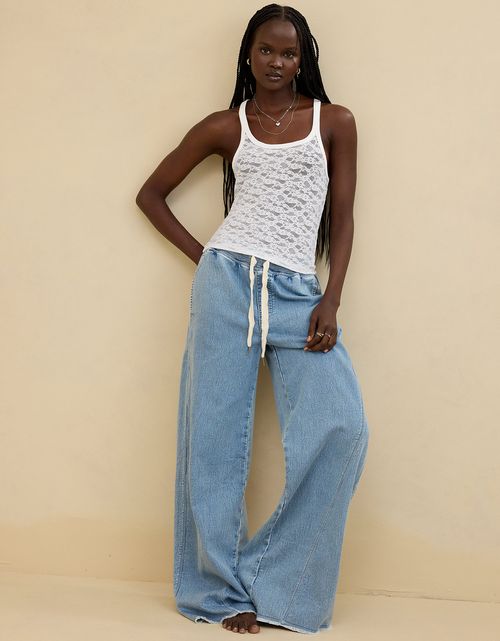 Tank Top de Encaje Vintage Easy Does It de Aerie