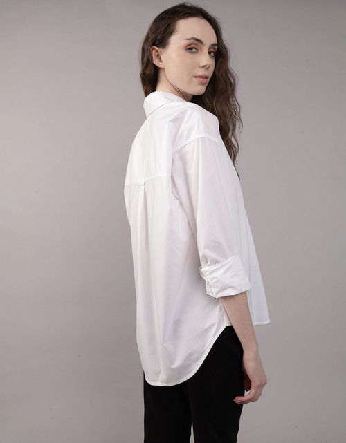 Camisa Clásica de Botones Corte Perfecto para Mujer
