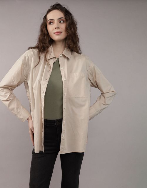 Camisa Clásica de Botones Corte Perfecto para Mujer