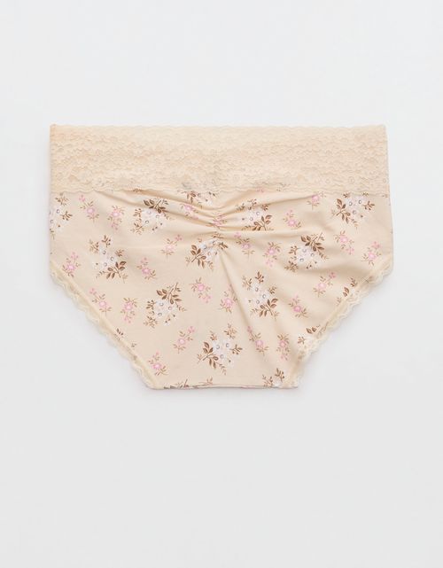 Panty Boyshort Algodón con Encaje Vintage Superchill de Aerie