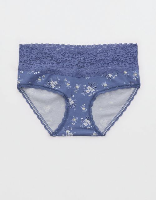 Panty Boyshort Algodón con Encaje Vintage Superchill de Aerie