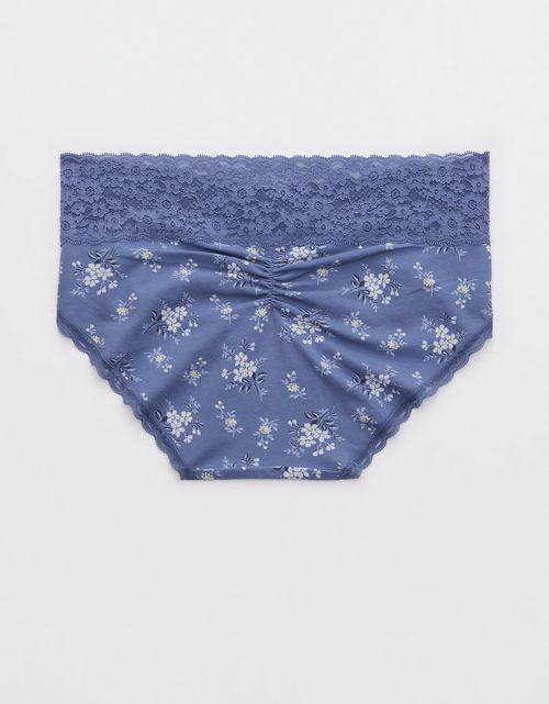 Panty Boyshort Algodón con Encaje Vintage Superchill de Aerie