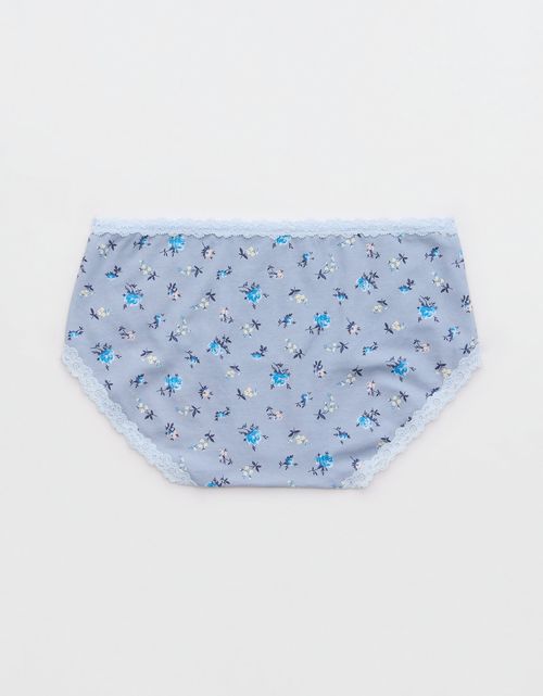 Panty Boyshort Algodón con Encaje en los Bordes Superchill de Aerie