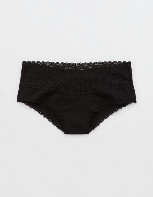 Panty Cheeky Algodón con Encaje Vintage Superchill de Aerie