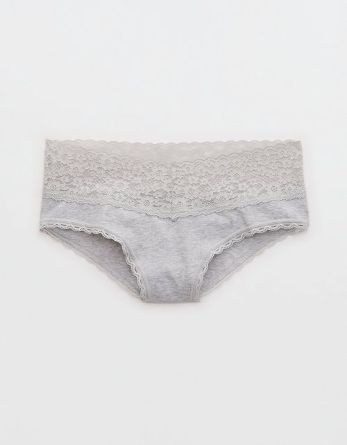 Panty Cheeky Algodón con Encaje Vintage Superchill de Aerie