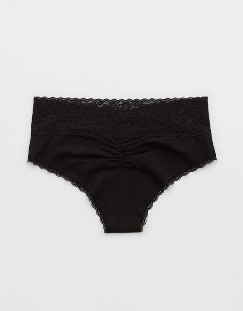 Panty Cheeky Algodón con Encaje Vintage Superchill de Aerie