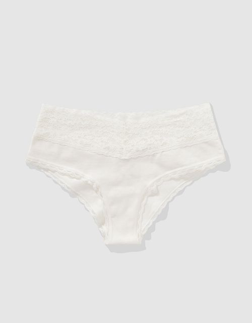 Panty Cheeky Algodón con Encaje Vintage Superchill de Aerie