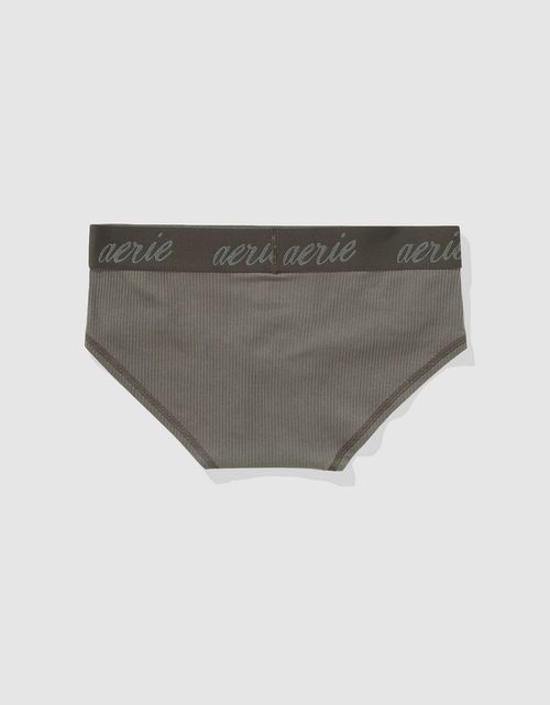Panty Boybrief en Algodón Canalé con Logo Superchill de Aerie