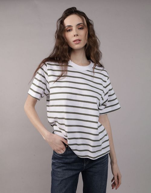 Camiseta Clásica de Rayas para Mujer