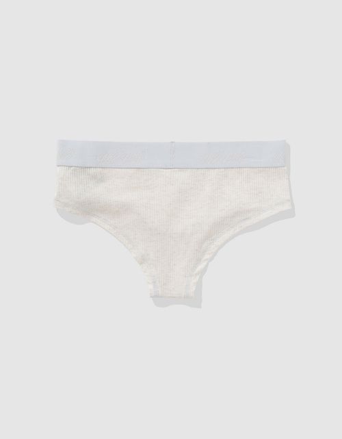Panty Cheeky en Algodón Canalé con Logo Superchill de Aerie