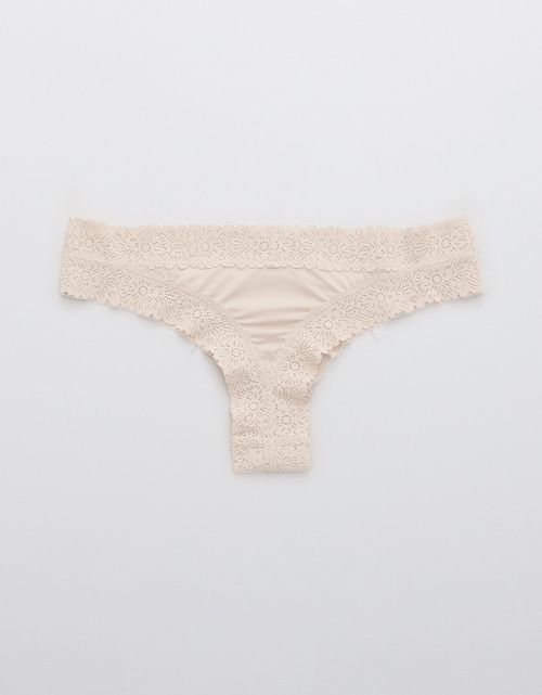 Tanga con encaje de mujer Aerie