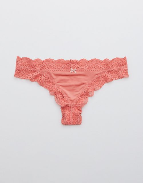 Tangas Aerie Slumber Party de encaje brillante