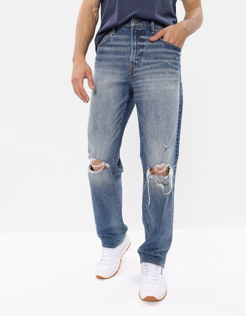 Jean Ae fit Flex Athletic rasgado holgado