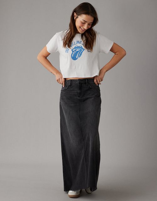 Camiseta gráfica recortada de los Rolling Stones de Ae