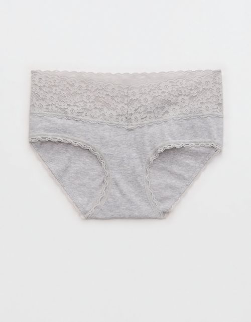 Panty Boyshort Algodón con Encaje Vintage Superchill de Aerie