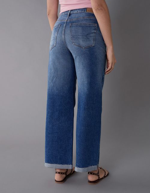 Baggy Dreamy Drape de Pierna Ancha y Tiro Alto para Mujer