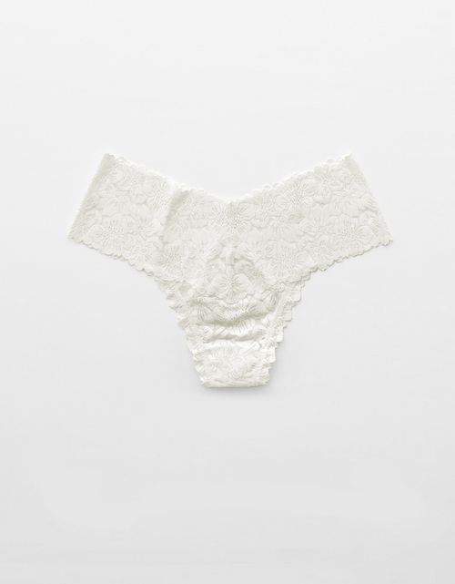 Tanga Hilo con Encaje Floral Rosey Show Off de Aerie