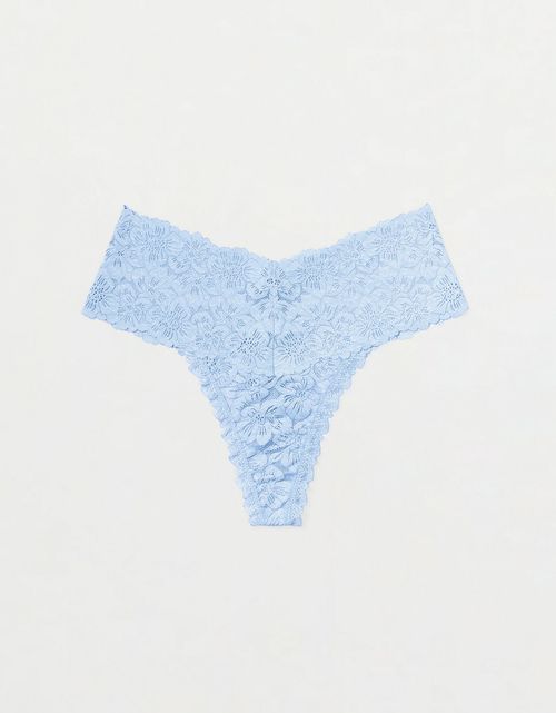 Tanga Hilo con Encaje Floral Rosey Show Off de Aerie