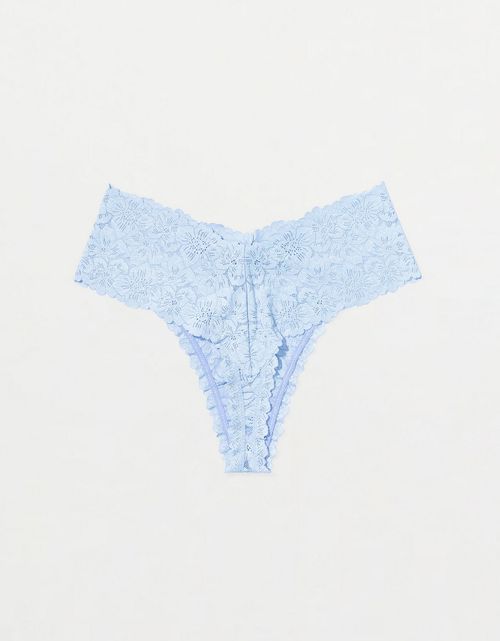 Tanga Hilo con Encaje Floral Rosey Show Off de Aerie