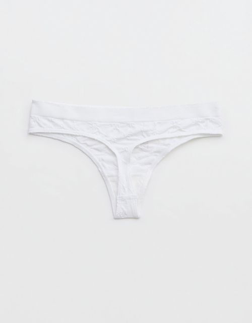 Tanga Invisible Superchill con Diseño Floral de Aerie