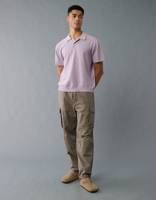 Polo de suéter lavado de fin de semana Ae