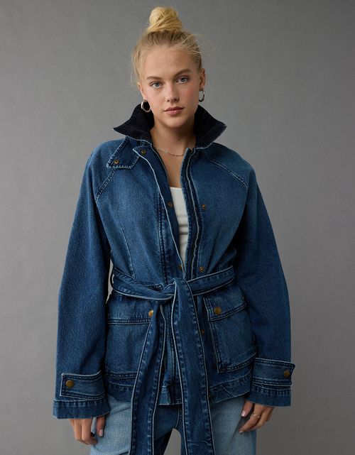 Chaqueta de granero de mezclilla Ae