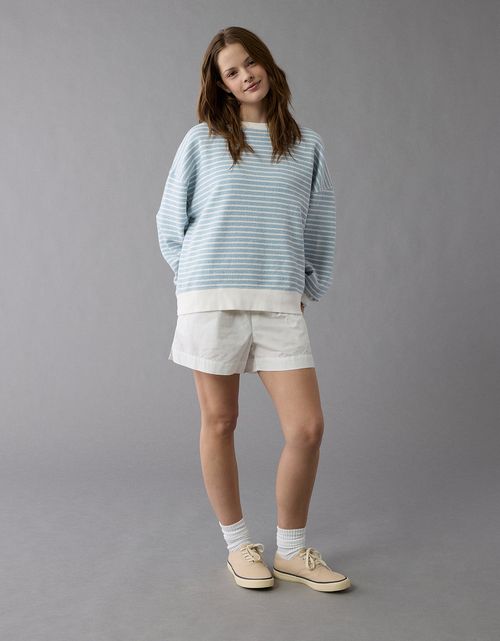 Sudadera a rayas de gran tamaño Ae