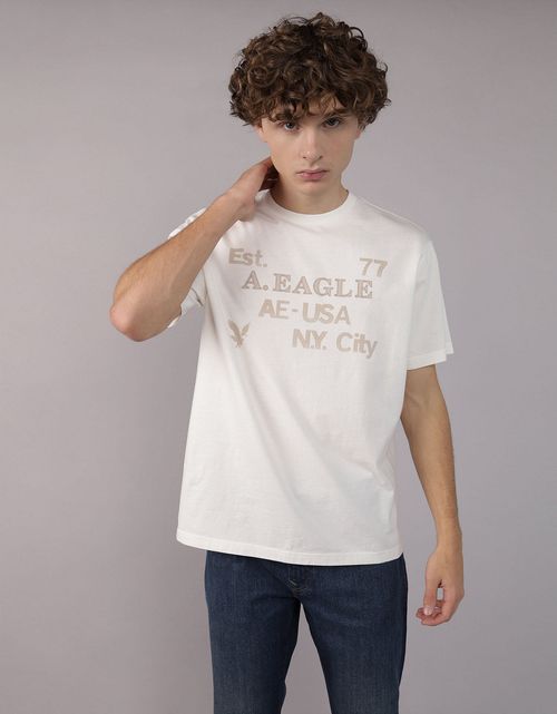 Camiseta gráfica con logotipo aplicado de AE