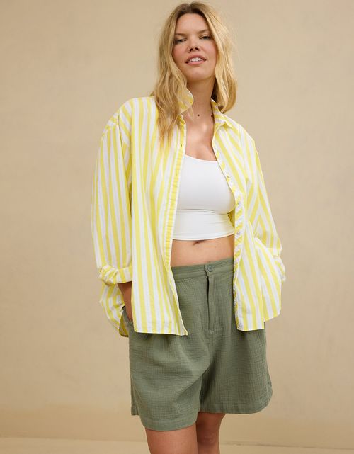 Aerie Buen día Camisa de Botones