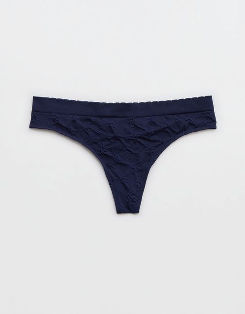 Tanga Invisible Superchill con Diseño Floral de Aerie