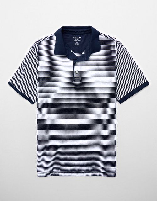 Polo en Tejido Piqué de rayas para Hombre