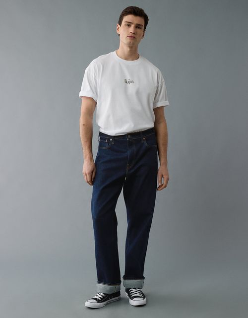 Camiseta Gráfica de los Beatles Estilo Boxy