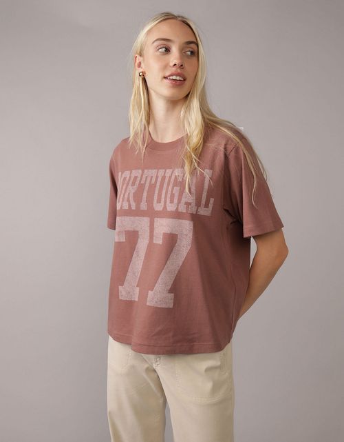 Camiseta gráfica de destino de gran tamaño de Ae