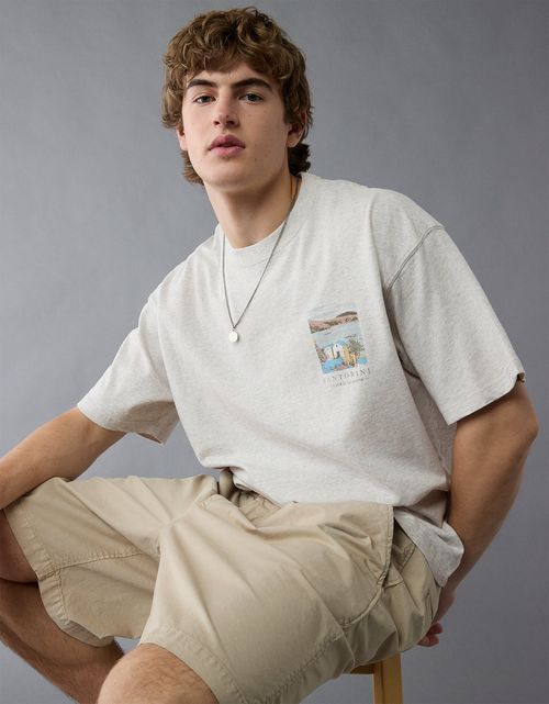 Camiseta Gráfica de Destino Ae Boxy
