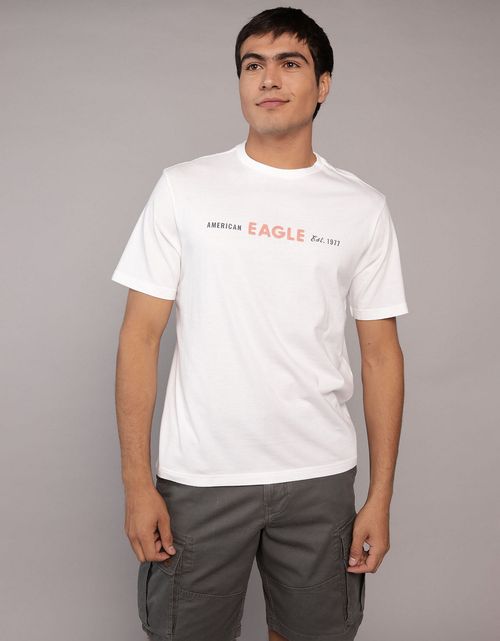 Camiseta Gráfica con Logotipo Elevado Ae