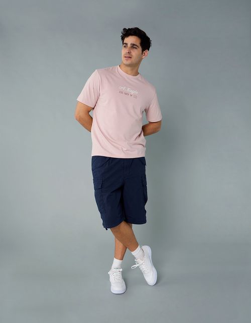 Camiseta Gráfica con Logotipo Elevado Ae