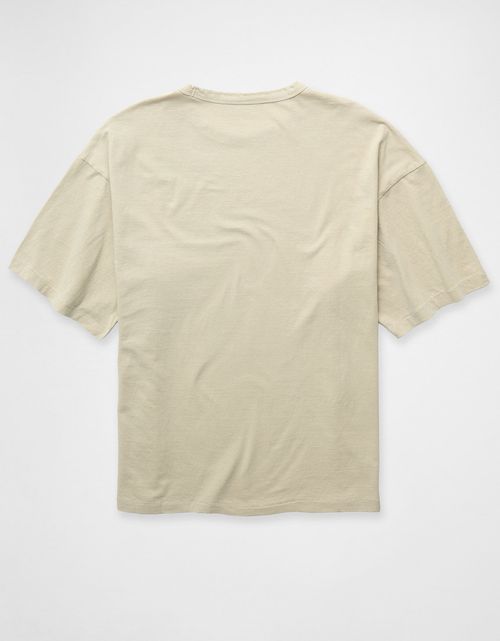 Camiseta de mezcla de lino Ae Boxy