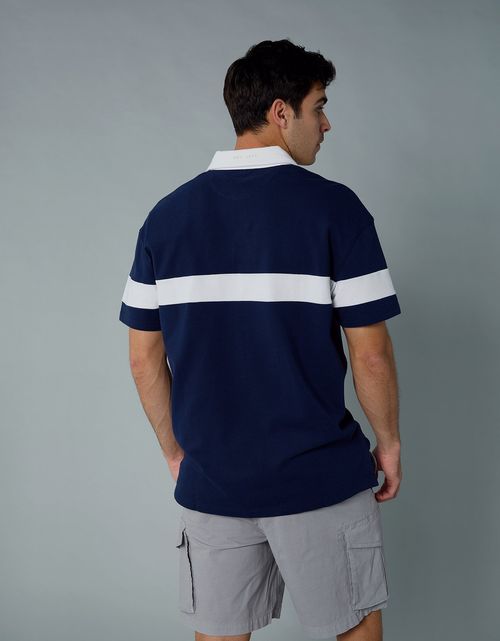 Camiseta Polo de Rugby con Logo Ae