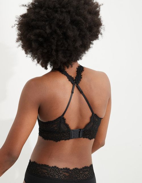 Bralette Aerie Eyelash Lace acolchado escotado
