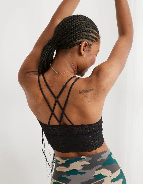 Bralette acolchado de encaje Aerie Candy