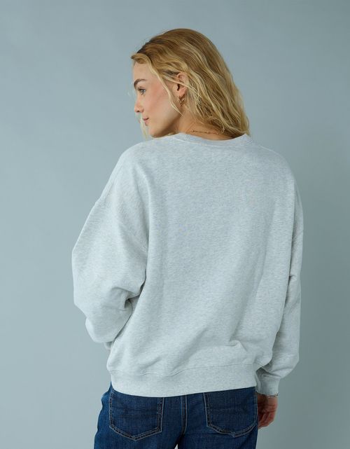 Buzo cuello redondo con gráfico de mujer AE